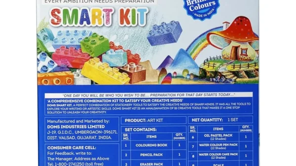 Doms Smart Kit for School Essentials | Stationery Value Pack for Kids