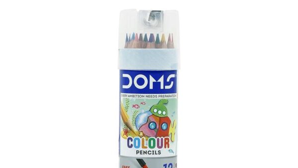 doms colour pencil tin pack half size suitable for kids and creative learning