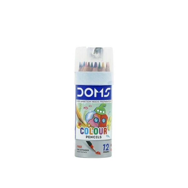 doms colour pencil tin pack half size suitable for kids and creative learning