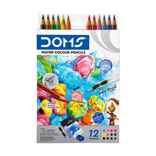 doms aqua water colour pencil suitable for kids and creative learning