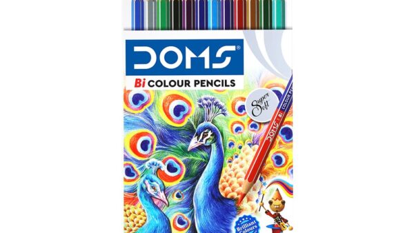doms bi colour pencil suitable for kids and creative learning