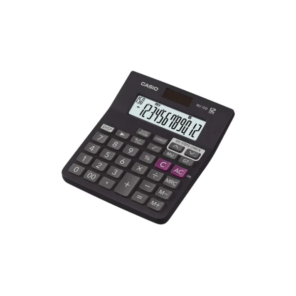 casio mj-12d bk check & correct calculator desktop calculator for office use
