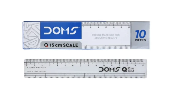 doms scale transparent ruler for school students