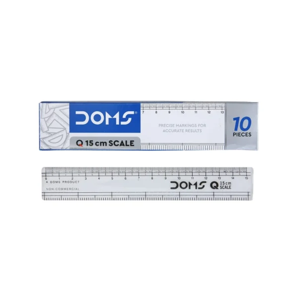 doms scale transparent ruler for school students