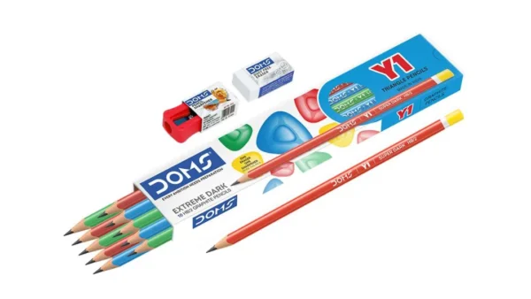 doms y1 pencil graphite writing pencil for school students