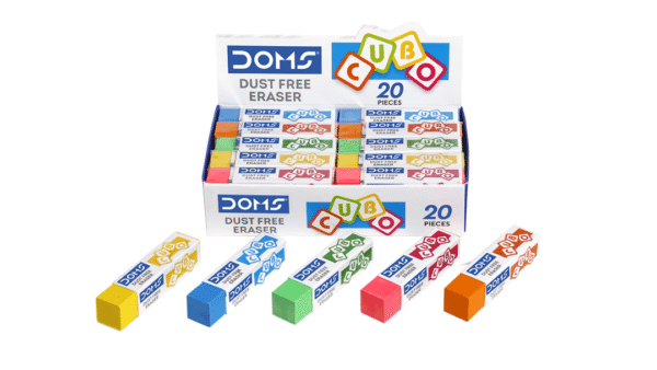 doms cubo dust-free eraser suitable for kids and school use
