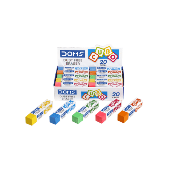 doms cubo dust-free eraser suitable for kids and school use