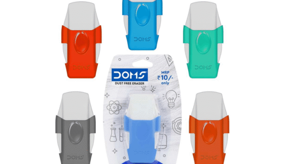 doms recti 5 dust free eraser suitable for kids and school use