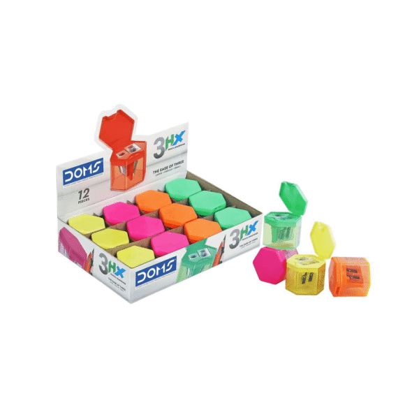 doms 3hx pencil sharpener suitable for kids and school use