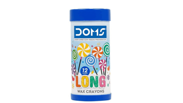 doms long wax crayons suitable for kids and creative learning