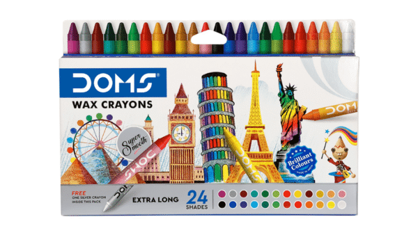 doms extra long wax crayons suitable for kids and creative learning