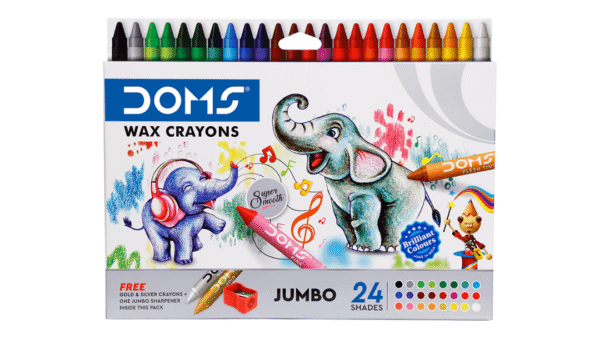 doms jumbo wax crayons suitable for kids and creative learning