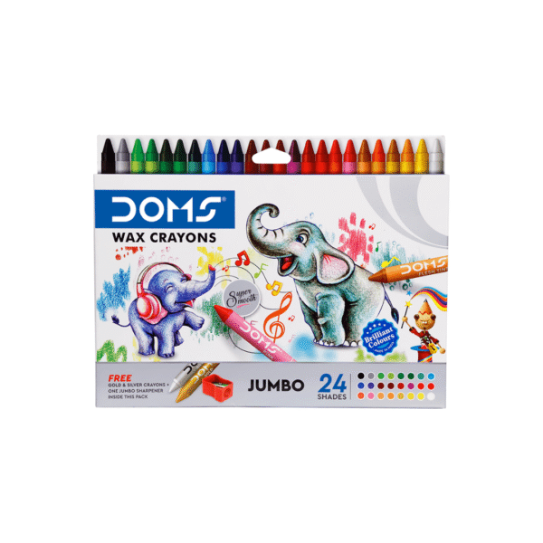 doms jumbo wax crayons suitable for kids and creative learning