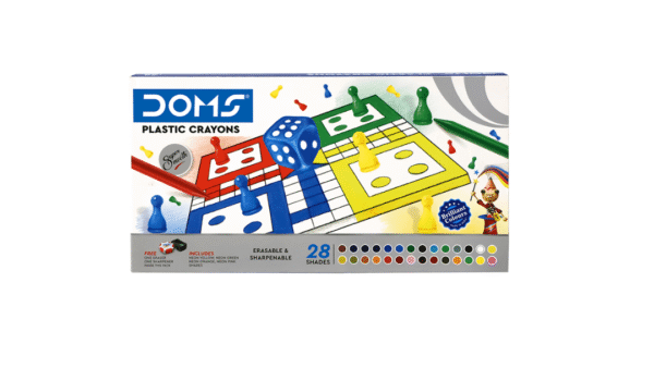 doms plastic crayons suitable for kids and creative learning