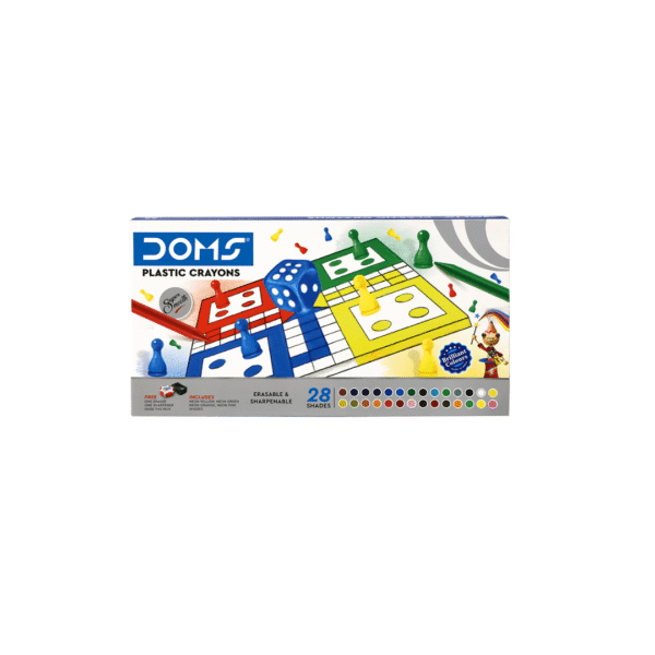 doms plastic crayons suitable for kids and creative learning
