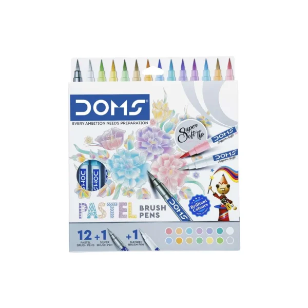 doms pastel brush pen suitable for kids and school art use