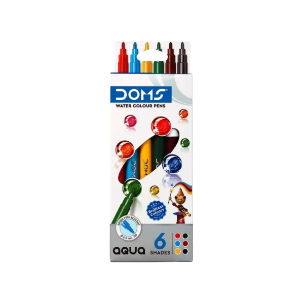 doms aqua water colour pens suitable for kids and creative learning