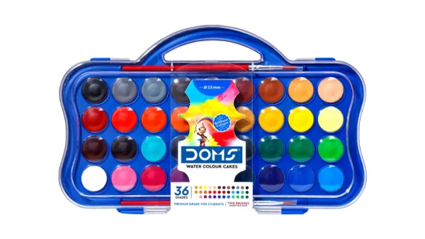 doms water colour cake suitable for kids and school art use