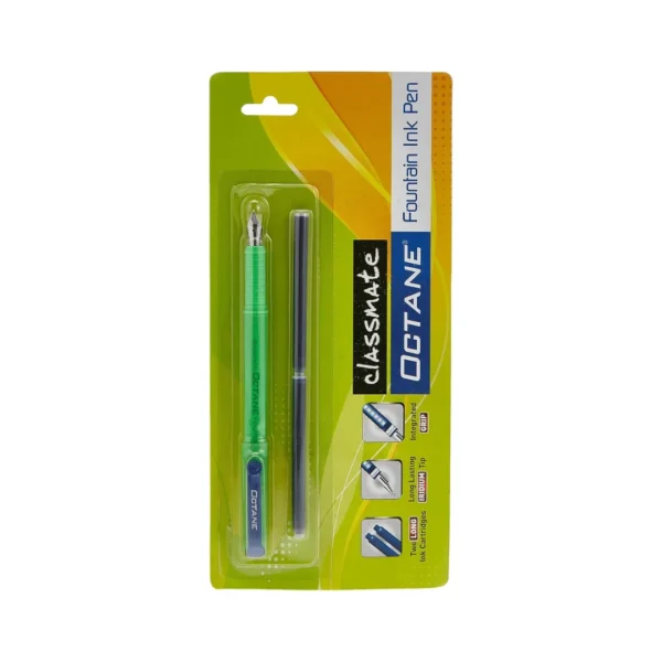 classmate octane fountain pen refillable fine nib pen for students