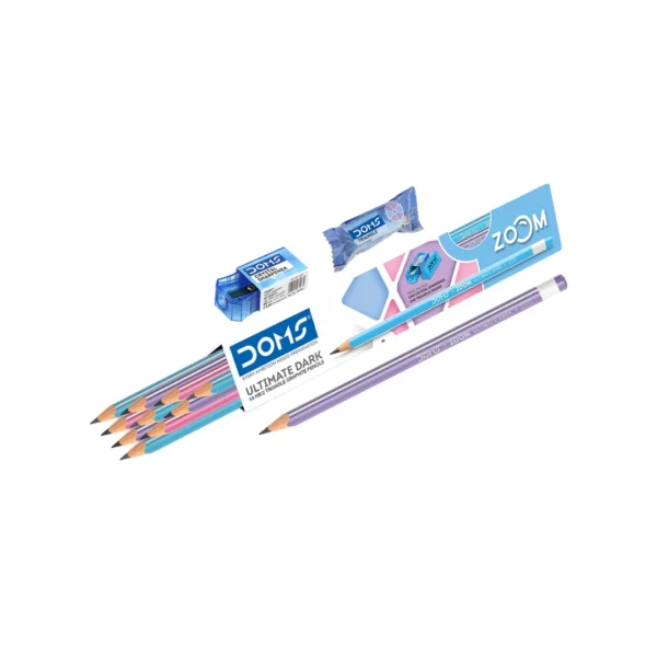 doms zoom pencils graphite writing pencil pack for school students