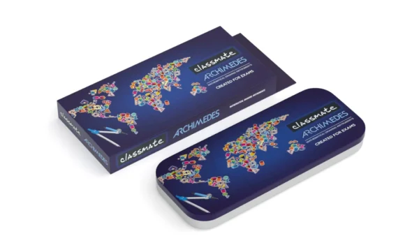 classmate archimedes geometry box complete geometry instrument set for school students