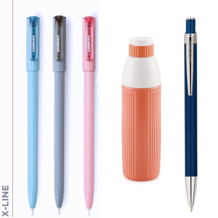unomax x line ball pen smooth writing pen for students