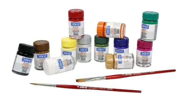 doms acrylic colour painting set for students and artists