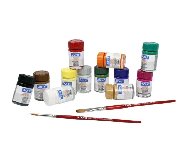 doms acrylic colour painting set for students and artists