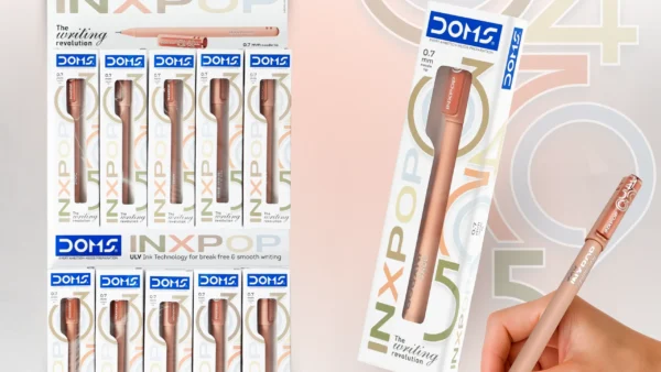 doms inxpop ball pen smooth writing pen for students and office use