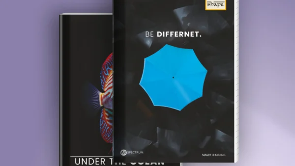 shape notebooks 160 pages single line notebook for students