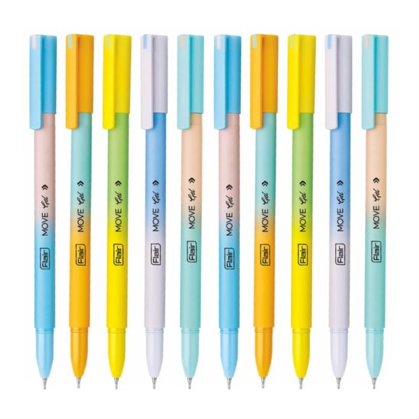 flair move gel pen smooth writing gel pen for students and office use