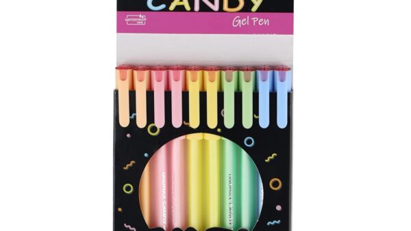 unomax candy gel pen smooth writing gel pen for students and office use