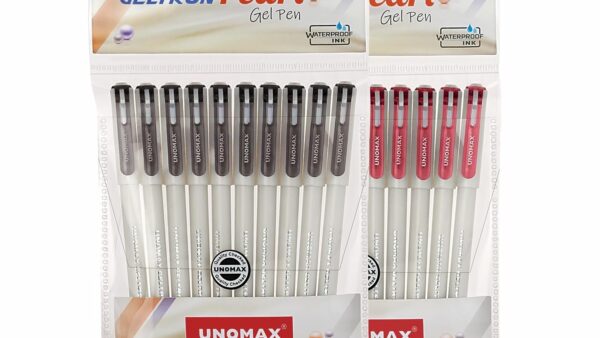 unomax geltron pearl gel pen smooth writing gel pen for students and office use