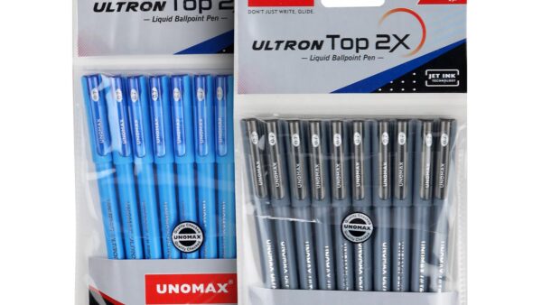 unomax ultron top 2x ball pen smooth writing pen for students and office use