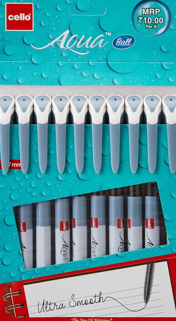 cello aqua ball pen smooth writing pen for students and office use