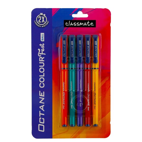 classmate octane colour fest ball pen multicolour pen for students
