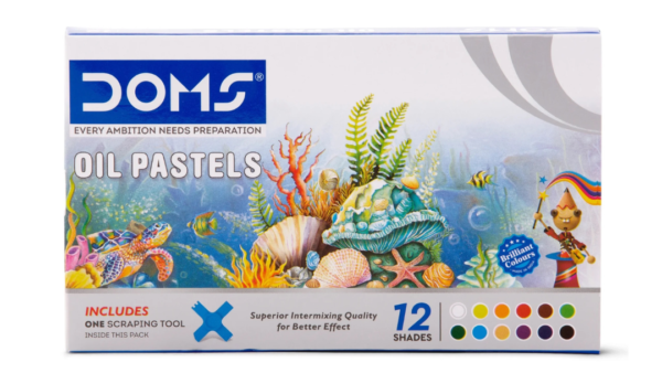 doms oil pastels colouring set for students and kids