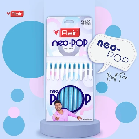 flair neo pop ball pen smooth writing pen for students